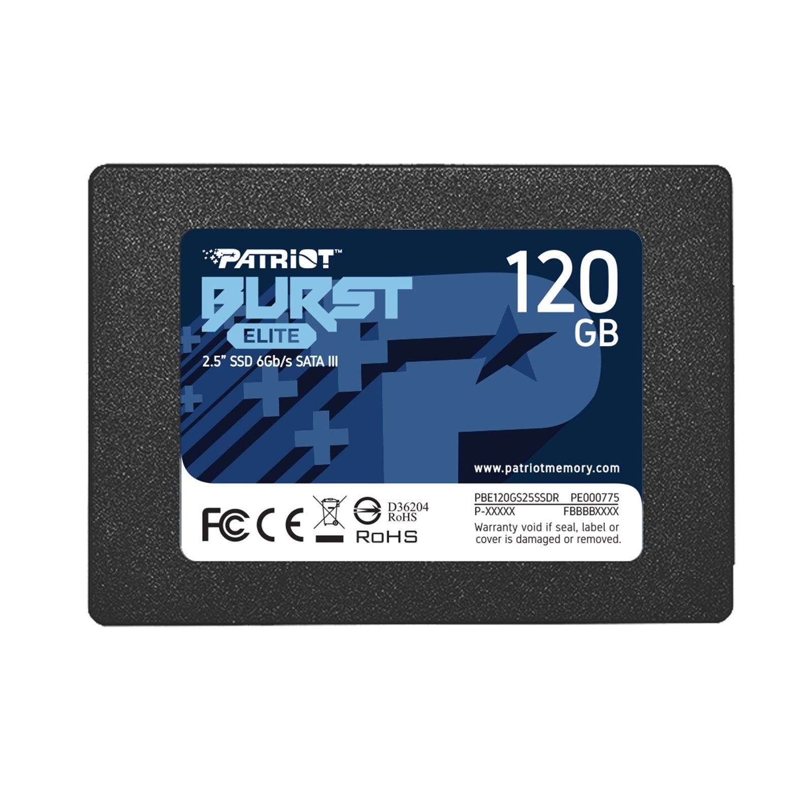 Patriot Burst Elite 120GB SATA III SSD - 450MB/s 2.5 Patriot Burst Elite 120GB SATA III SSD - 450MB/s 2.5